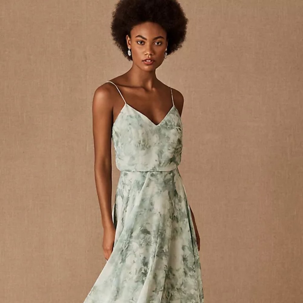 bridesmaid dresses like bhldn | | Bhldn Jenny Yoo Inesse Dress In Morning Mist Multi Size 8 On this Thanksgiving we 9/17/25 mc Color:Gold(Pre-Sale 30days)